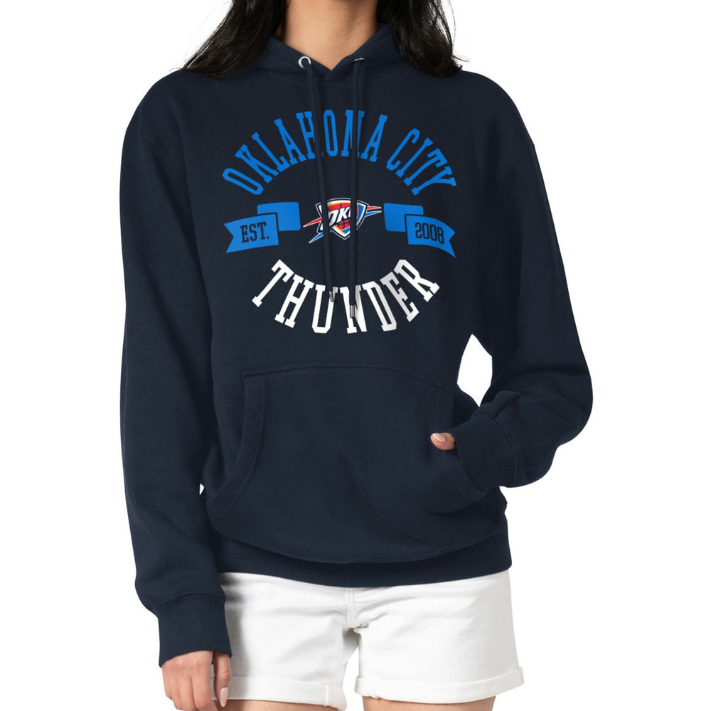 Navy Oklahoma City Thunder G-III 4Her by Carl Banks Women's City Pullover Hoodie | NBA