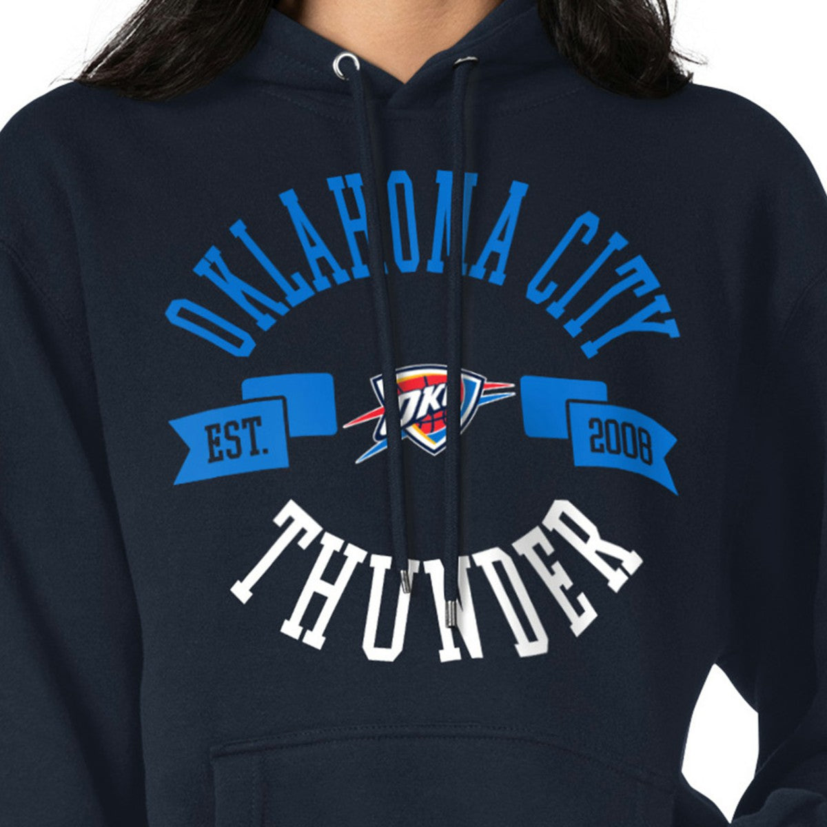 Navy Oklahoma City Thunder G-III 4Her by Carl Banks Women's City Pullover Hoodie | NBA