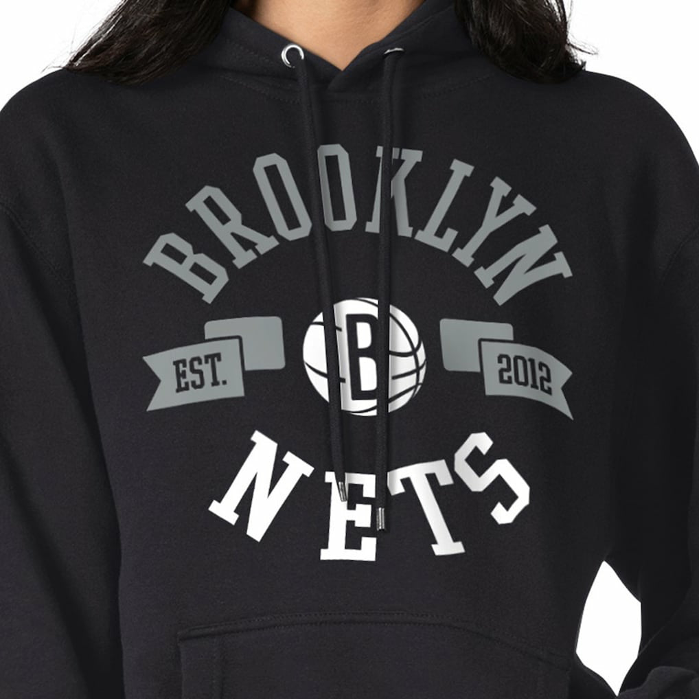 Black Brooklyn Nets G-III 4Her by Carl Banks Women's City Pullover Hoodie | NBA