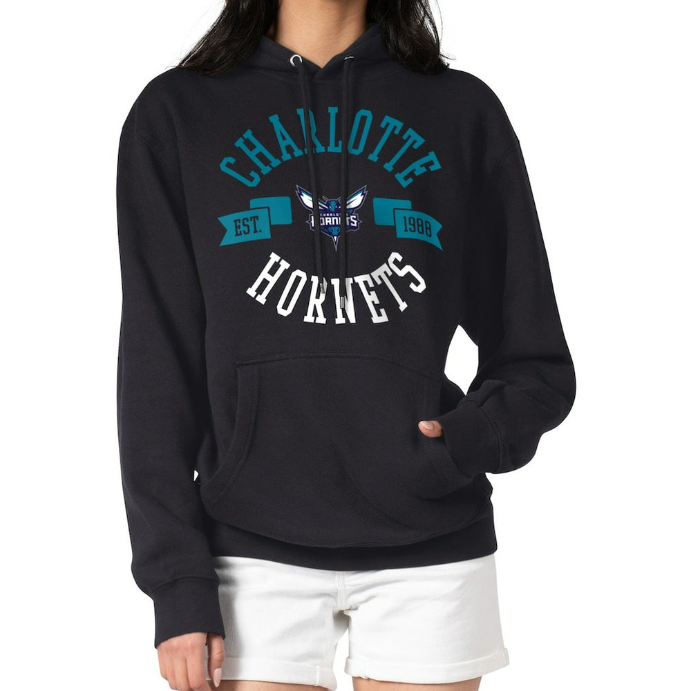 Black Charlotte Hornets G-III 4Her by Carl Banks Women's City Pullover Hoodie | NBA