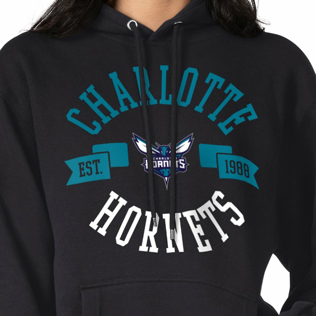 Black Charlotte Hornets G-III 4Her by Carl Banks Women's City Pullover Hoodie | NBA