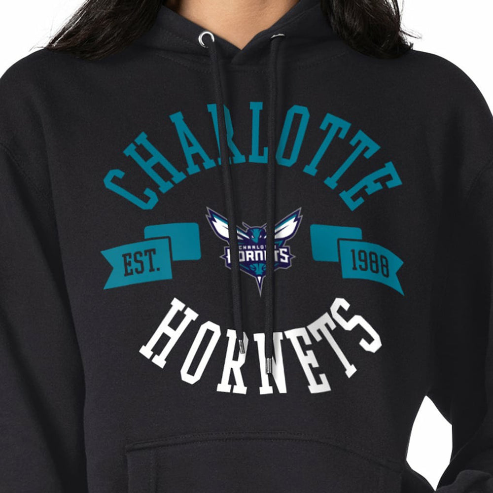 Black Charlotte Hornets G-III 4Her by Carl Banks Women's City Pullover Hoodie | NBA