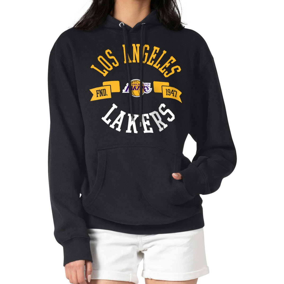 Black Los Angeles Lakers G-III 4Her by Carl Banks Women's City Pullover Hoodie | NBA