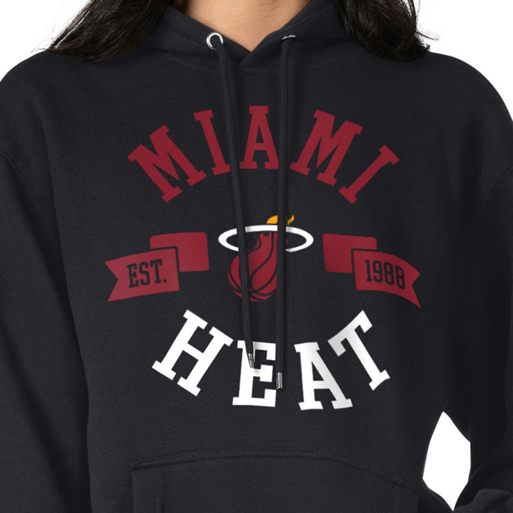 Black Miami Heat G-III 4Her by Carl Banks Women's City Pullover Hoodie | NBA