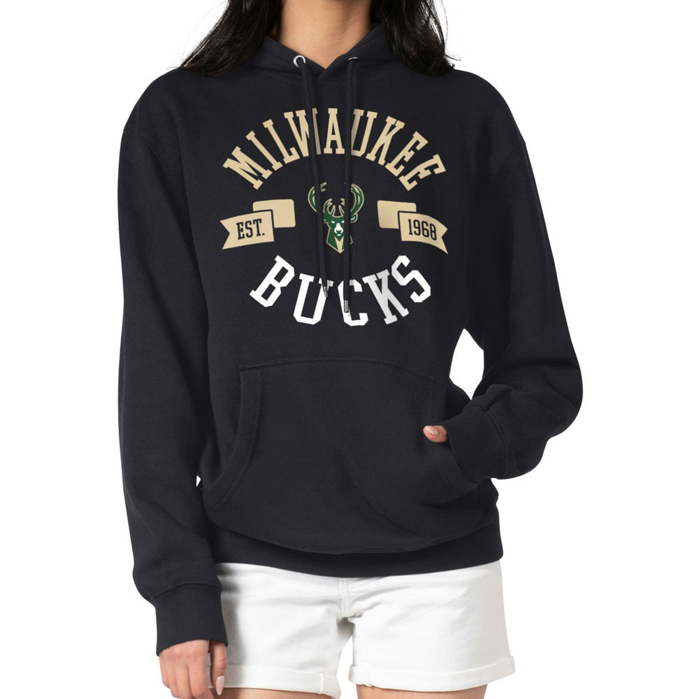 Black Milwaukee Bucks G-III 4Her by Carl Banks Women's City Pullover Hoodie | NBA