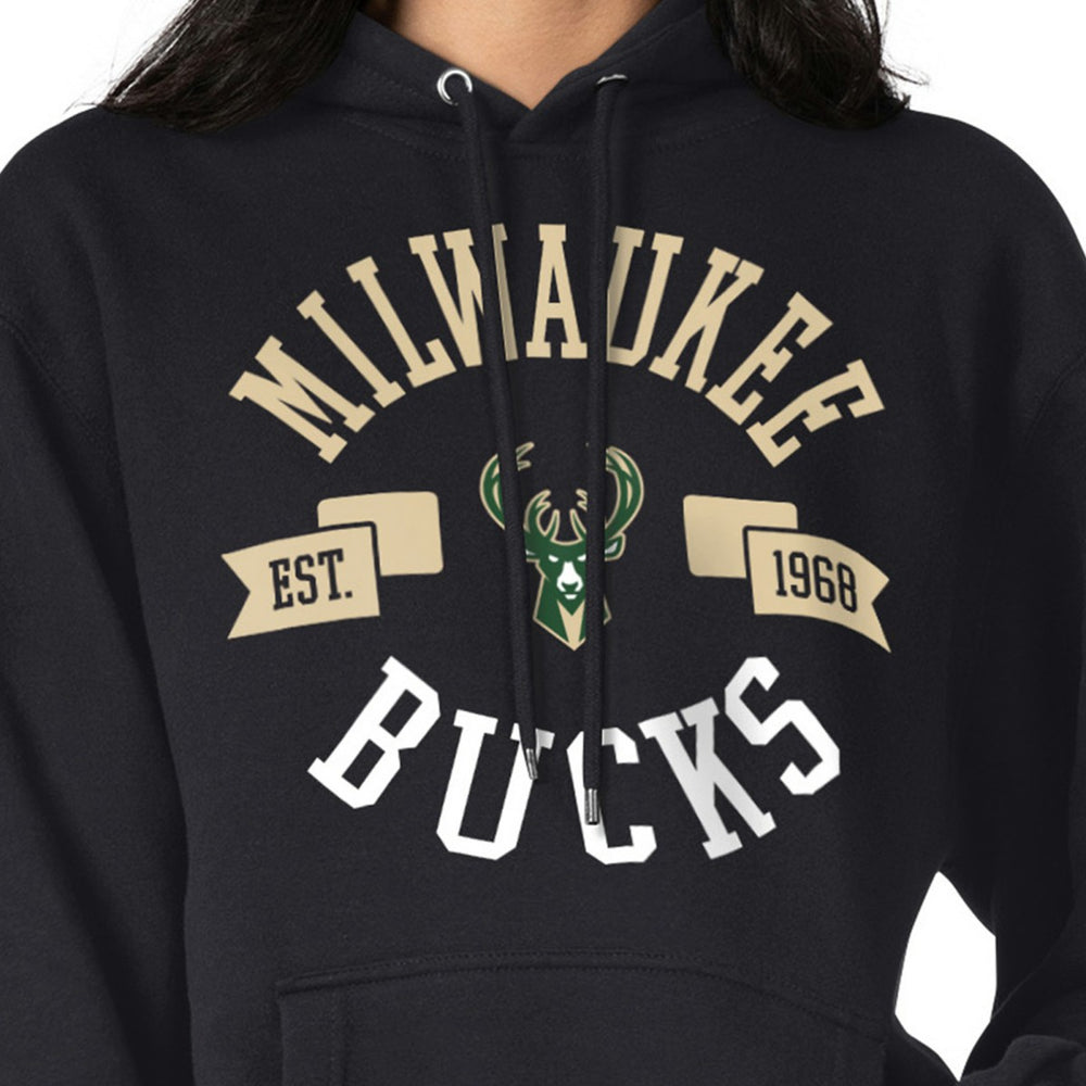 Black Milwaukee Bucks G-III 4Her by Carl Banks Women's City Pullover Hoodie | NBA