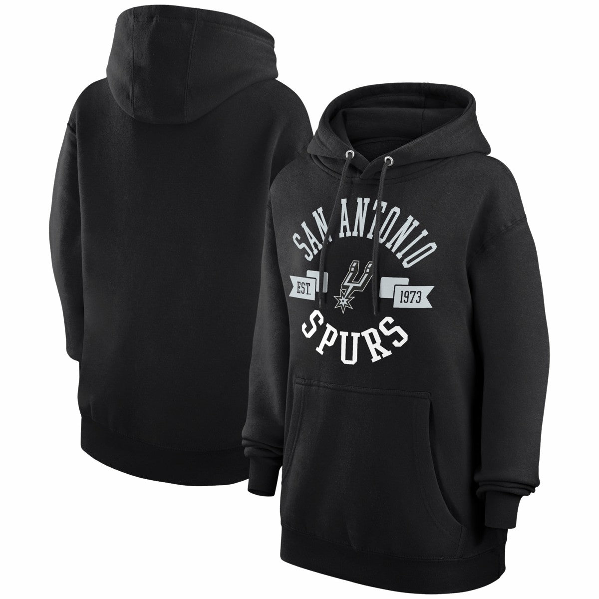 Black San Antonio Spurs G-III 4Her by Carl Banks Women's City Pullover Hoodie | NBA