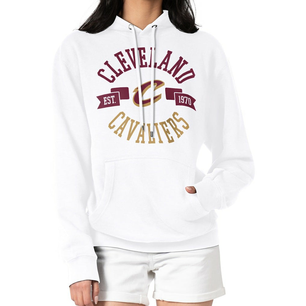 White Cleveland Cavaliers G-III 4Her by Carl Banks Women's City Pullover Hoodie sale | NBA