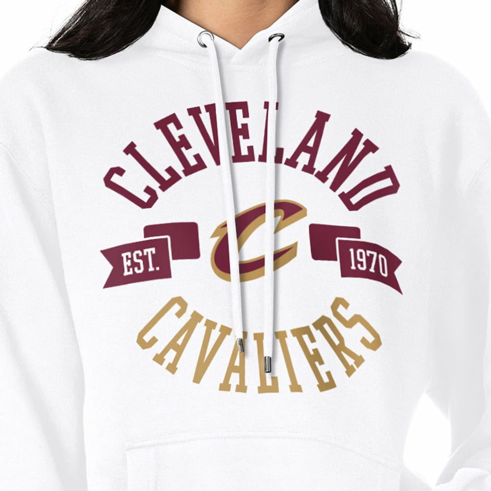 White Cleveland Cavaliers G-III 4Her by Carl Banks Women's City Pullover Hoodie sale | NBA