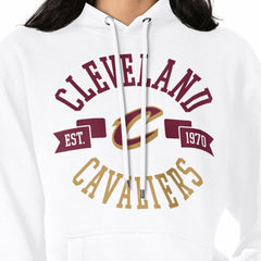 White Cleveland Cavaliers G-III 4Her by Carl Banks Women's City Pullover Hoodie sale | NBA