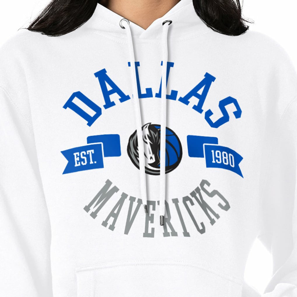 White Dallas Mavericks G-III 4Her by Carl Banks Women's City Pullover Hoodie sale | NBA