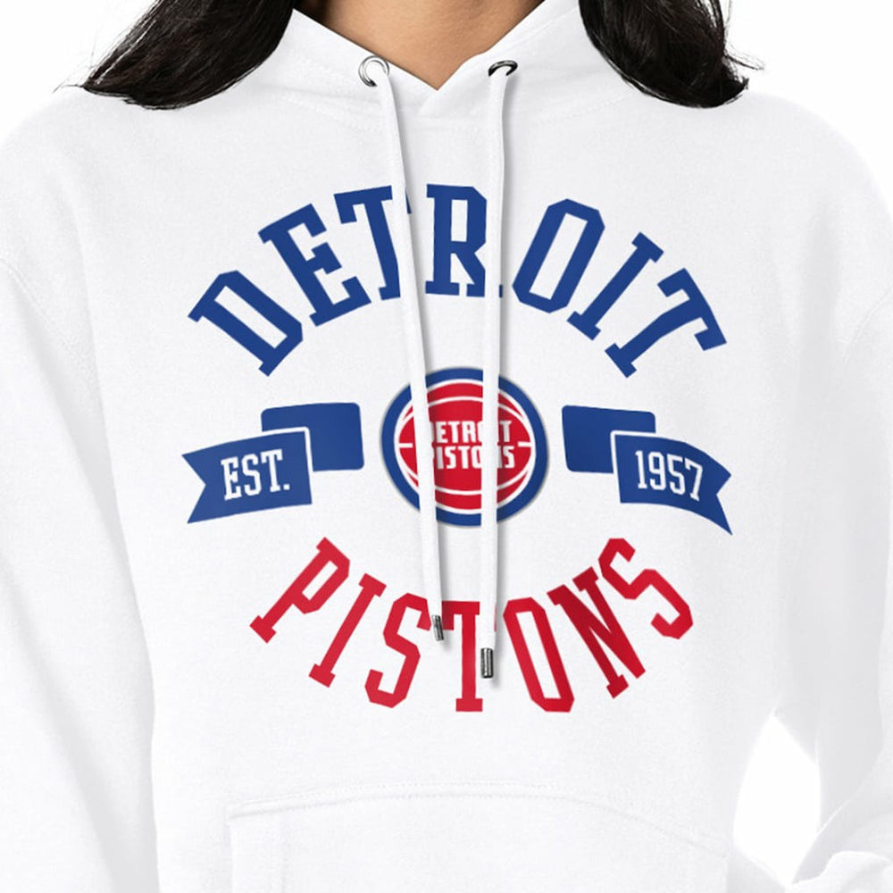 White Detroit Pistons G-III 4Her by Carl Banks Women's City Pullover Hoodie sale | NBA