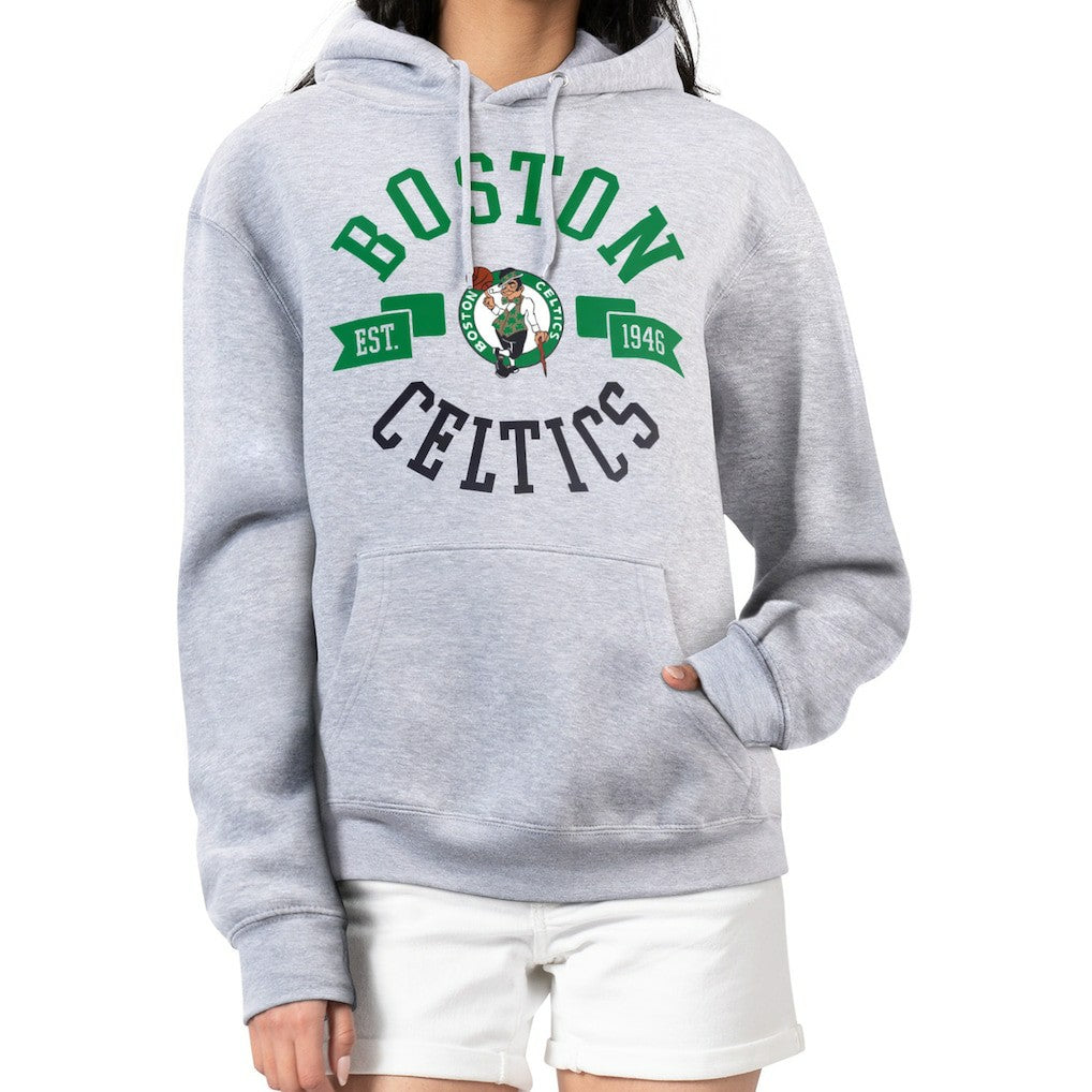 Heather Gray Boston Celtics G-III 4Her by Carl Banks Women's City Pullover Hoodie | NBA