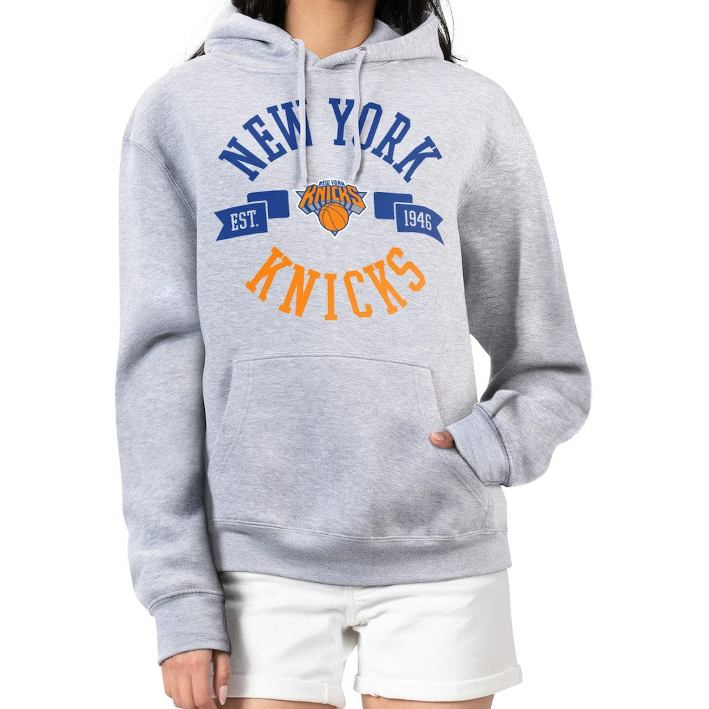 Heather Gray New York Knicks G-III 4Her by Carl Banks Women's City Pullover Hoodie | NBA