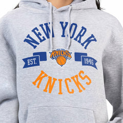 Heather Gray New York Knicks G-III 4Her by Carl Banks Women's City Pullover Hoodie | NBA