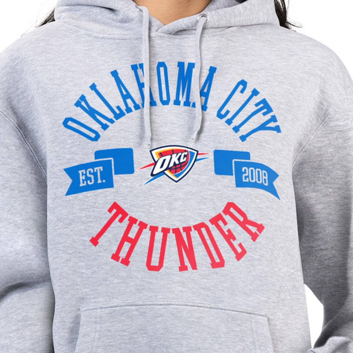 Heather Gray Oklahoma City Thunder G-III 4Her by Carl Banks Women's City Pullover Hoodie | NBA