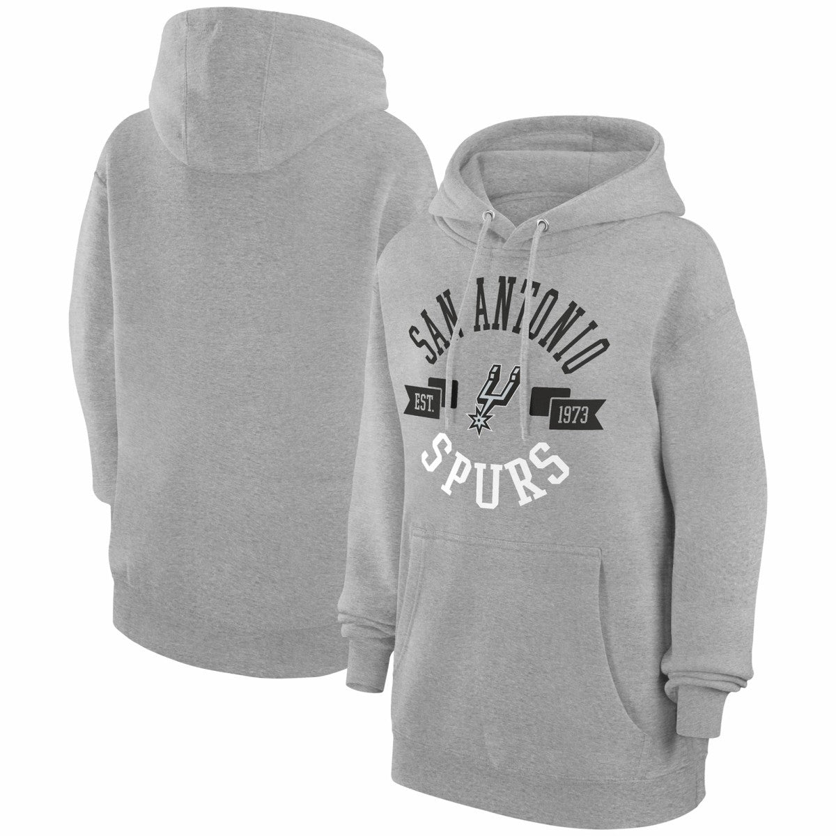 Heather Gray San Antonio Spurs G-III 4Her by Carl Banks Women's City Pullover Hoodie | NBA