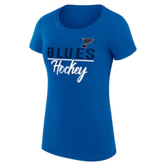 St. Louis Blues G-III 4Her by Carl Banks Women's Super-Slim Fit Lightweight Team Sport T-Shirt -  NHL T-shirts