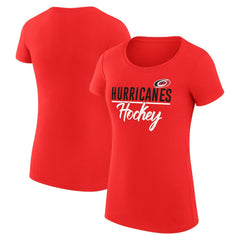 Carolina Hurricanes G-III 4Her by Carl Banks Women's Super-Slim Fit Lightweight Team Sport T-Shirt -  NHL T-shirts
