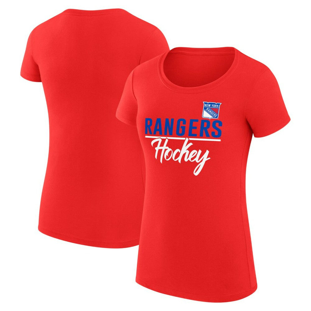 New York Rangers G-III 4Her by Carl Banks Women's Super-Slim Fit Lightweight Team Sport T-Shirt -  NHL T-shirts