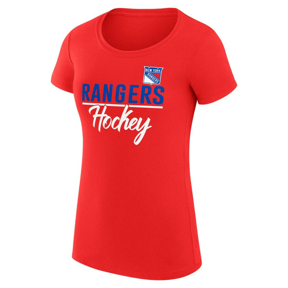 New York Rangers G-III 4Her by Carl Banks Women's Super-Slim Fit Lightweight Team Sport T-Shirt -  NHL T-shirts