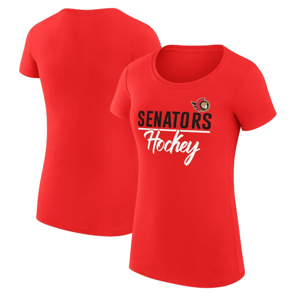 Ottawa Senators G-III 4Her by Carl Banks Women's Super-Slim Fit Lightweight Team Sport T-Shirt -  NHL T-shirts