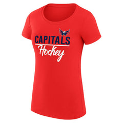 Washington Capitals G-III 4Her by Carl Banks Women's Super-Slim Fit Lightweight Team Sport T-Shirt -  NHL T-shirts