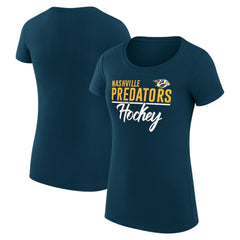 Nashville Predators G-III 4Her by Carl Banks Women's Super-Slim Fit Lightweight Team Sport T-Shirt -  NHL T-shirts