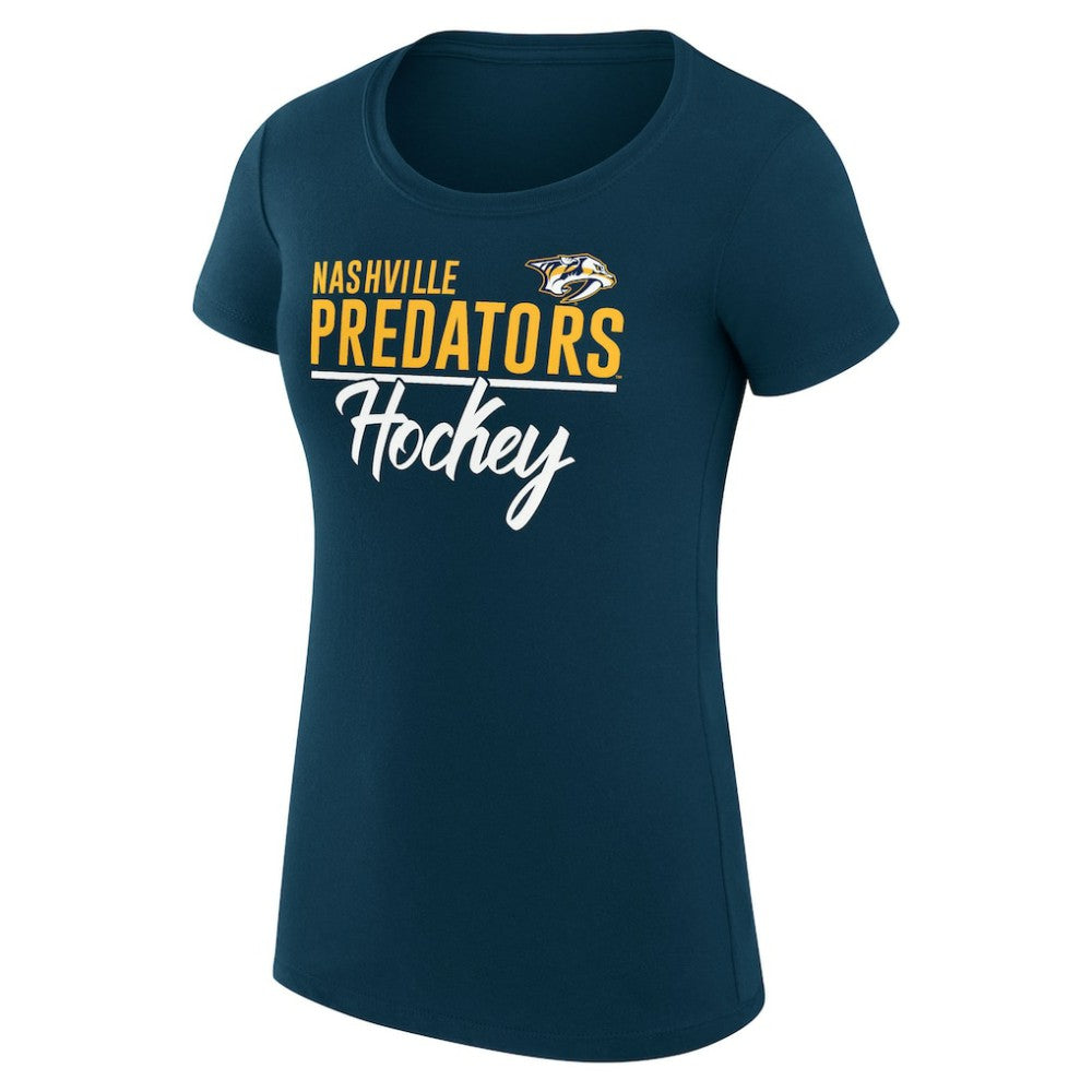 Nashville Predators G-III 4Her by Carl Banks Women's Super-Slim Fit Lightweight Team Sport T-Shirt -  NHL T-shirts