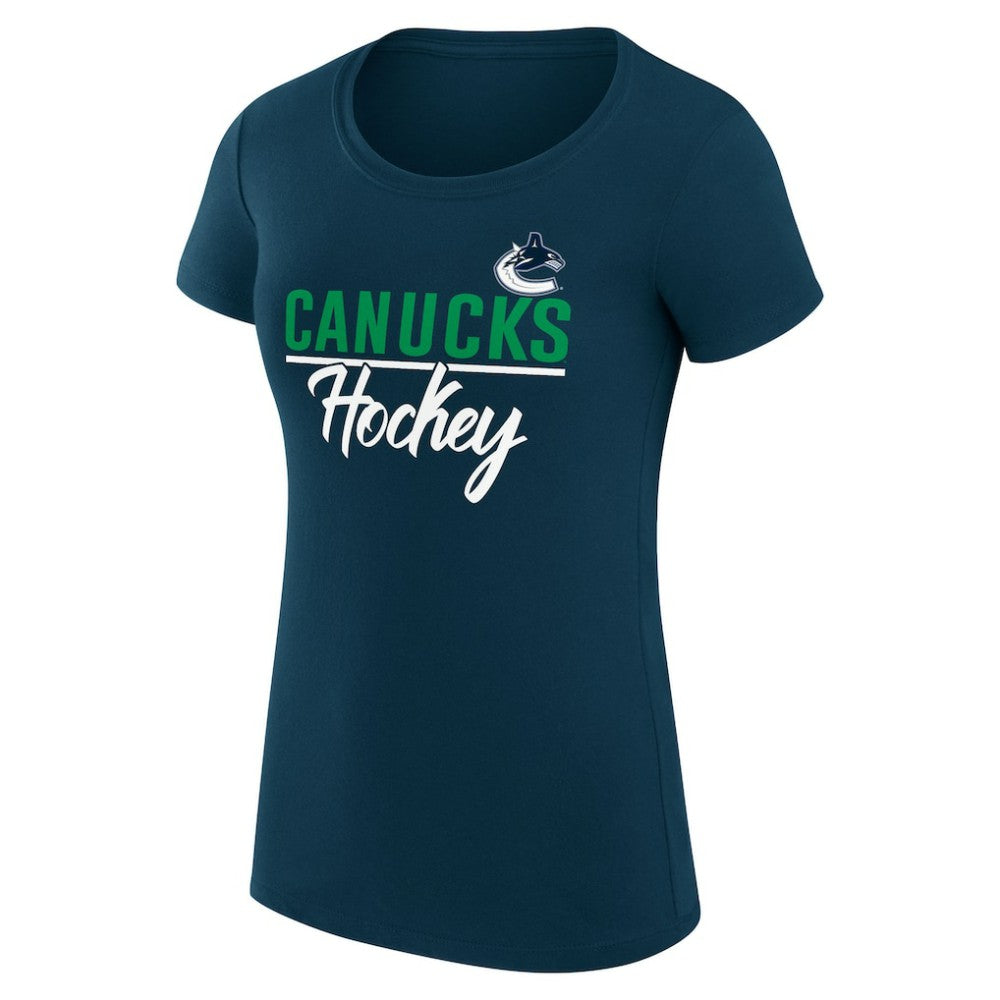 Vancouver Canucks G-III 4Her by Carl Banks Women's Super-Slim Fit Lightweight Team Sport T-Shirt -  NHL T-shirts