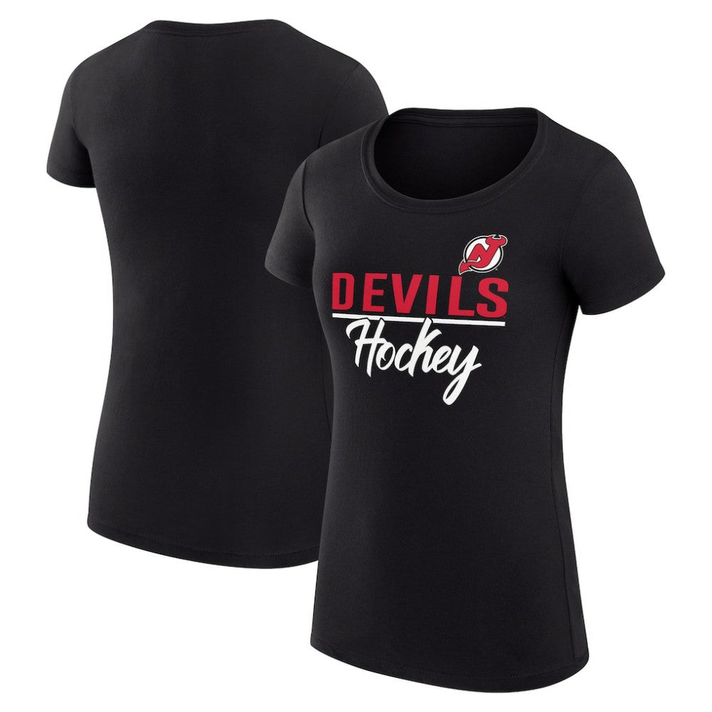 New Jersey Devils G-III 4Her by Carl Banks Women's Super-Slim Fit Lightweight Team Sport T-Shirt -  NHL T-shirts