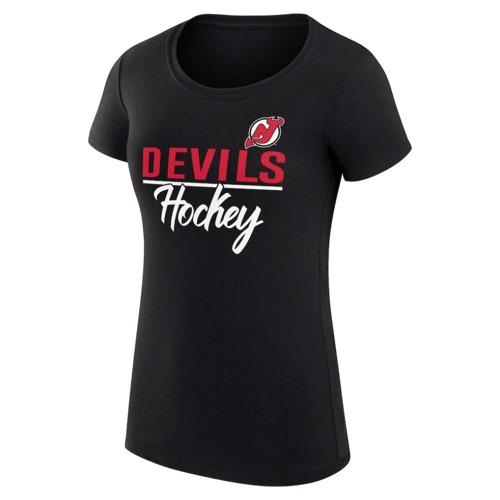 New Jersey Devils G-III 4Her by Carl Banks Women's Super-Slim Fit Lightweight Team Sport T-Shirt -  NHL T-shirts