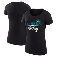 San Jose Sharks G-III 4Her by Carl Banks Women's Super-Slim Fit Lightweight Team Sport T-Shirt -  NHL T-shirts