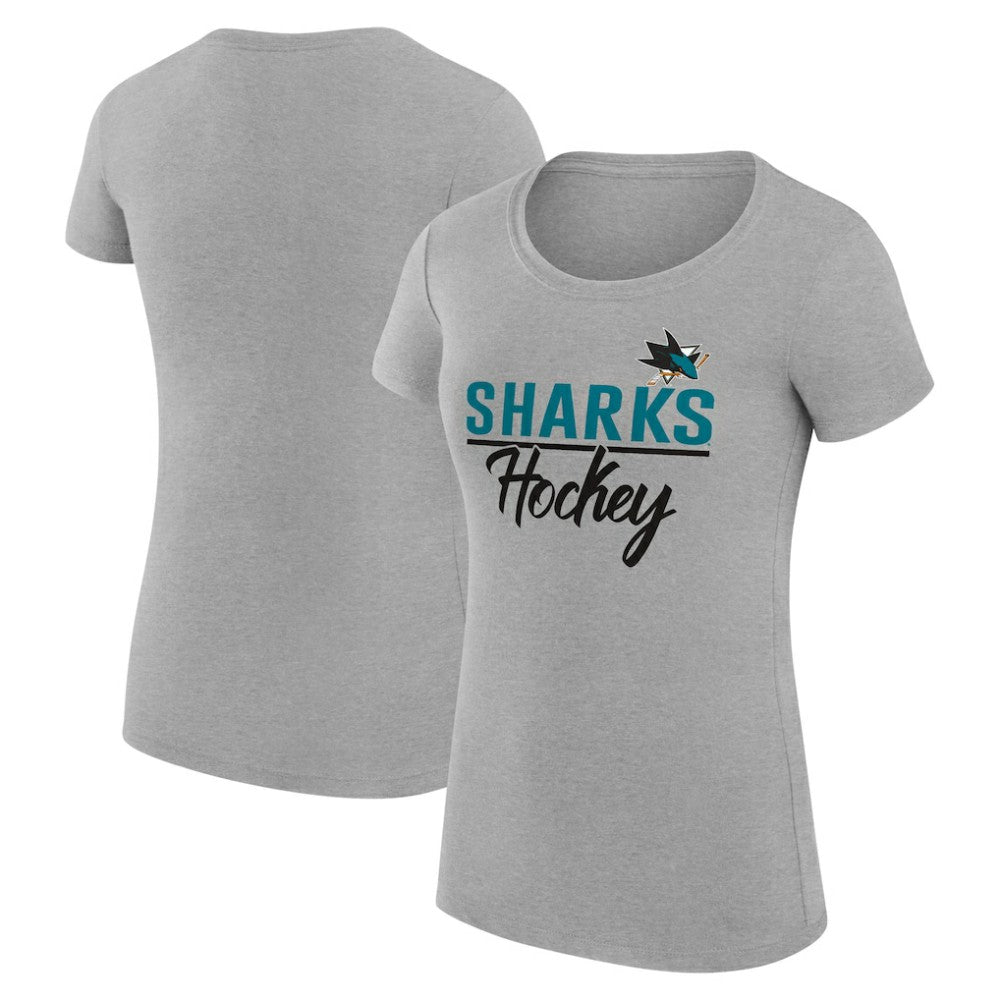 San Jose Sharks G-III 4Her by Carl Banks Women's Super-Slim Fit Lightweight Team Sport T-Shirt -  NHL T-shirts
