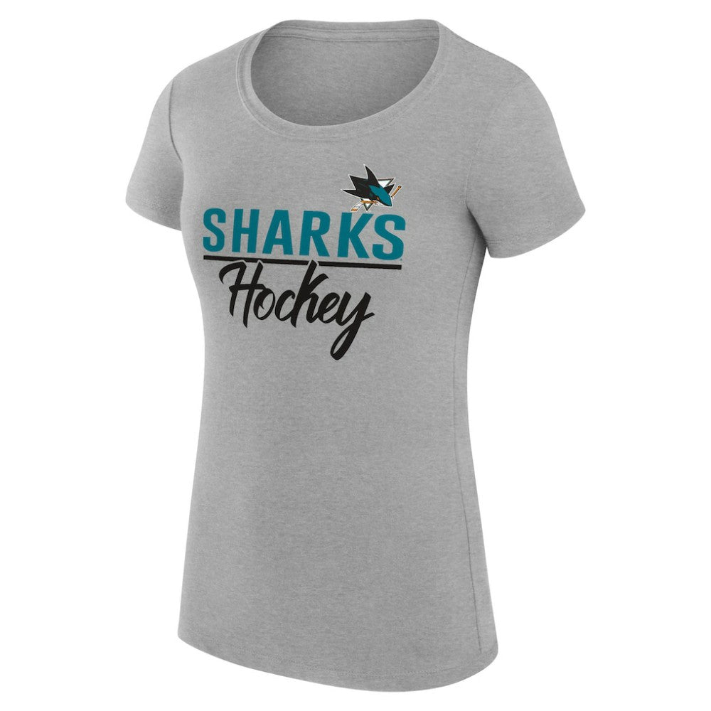 San Jose Sharks G-III 4Her by Carl Banks Women's Super-Slim Fit Lightweight Team Sport T-Shirt -  NHL T-shirts