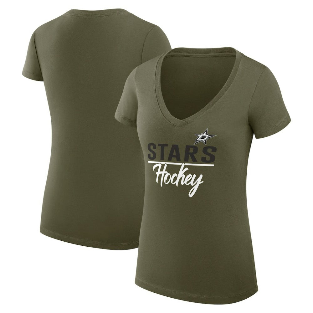 Dallas Stars G-III 4Her by Carl Banks Women's Super-Slim Fit Lightweight Team Sport V-Neck T-Shirt -  NHL T-shirts