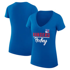 New York Rangers G-III 4Her by Carl Banks Women's Super-Slim Fit Lightweight Team Sport V-Neck T-Shirt -  NHL T-shirts