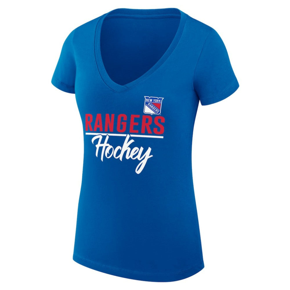 New York Rangers G-III 4Her by Carl Banks Women's Super-Slim Fit Lightweight Team Sport V-Neck T-Shirt -  NHL T-shirts