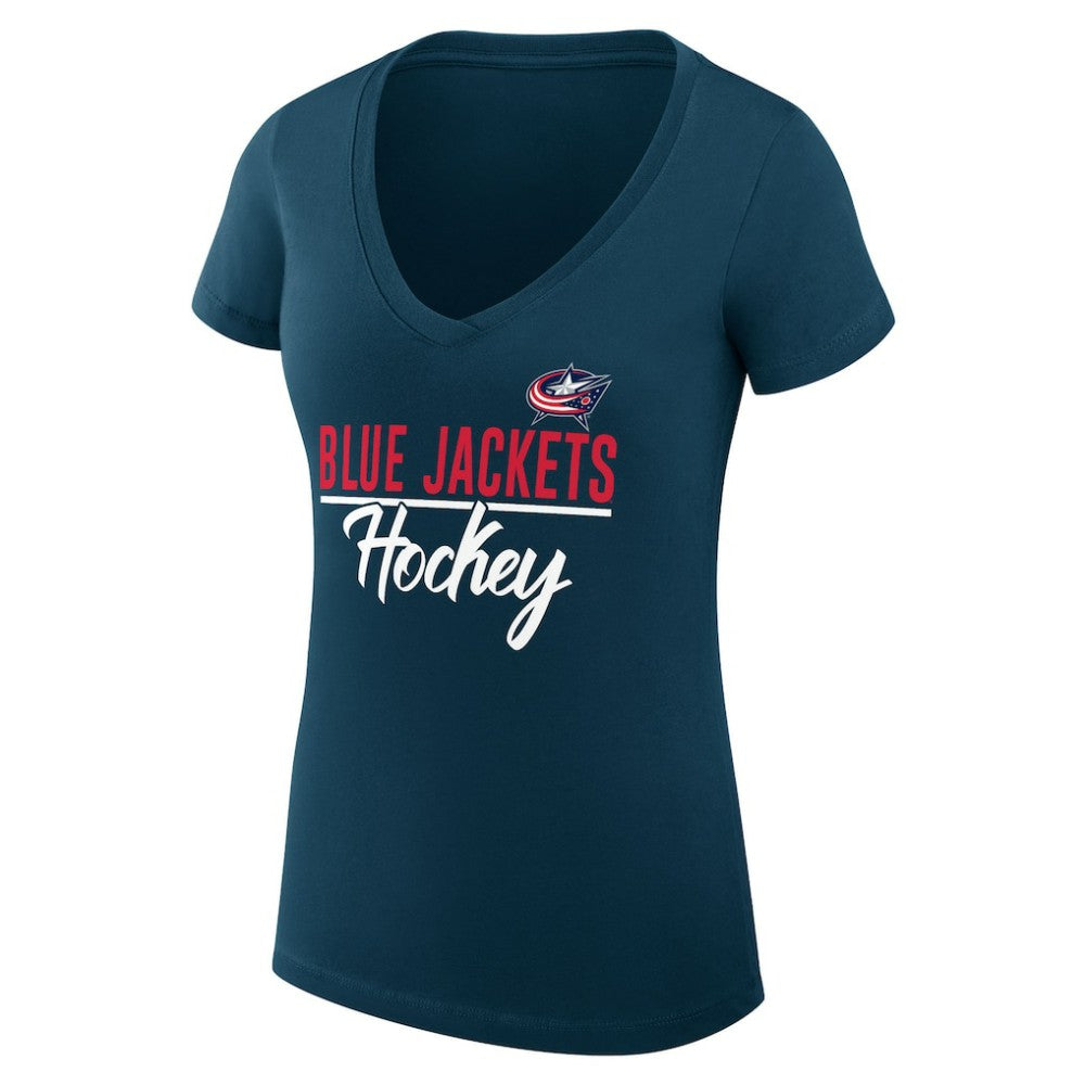 Columbus Blue Jackets G-III 4Her by Carl Banks Women's Super-Slim Fit Lightweight Graphic T-Shirt -  NHL T-shirts