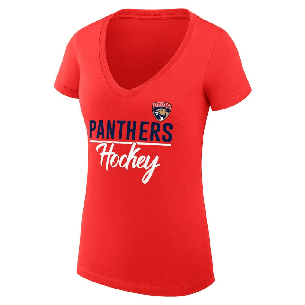 Florida Panthers G-III 4Her by Carl Banks Women's Super-Slim Fit Lightweight Graphic V-Neck T-Shirt -  NHL T-shirts