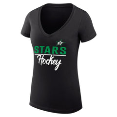 Dallas Stars G-III 4Her by Carl Banks Women's Super-Slim Fit Lightweight Graphic V-Neck T-Shirt -  NHL T-shirts