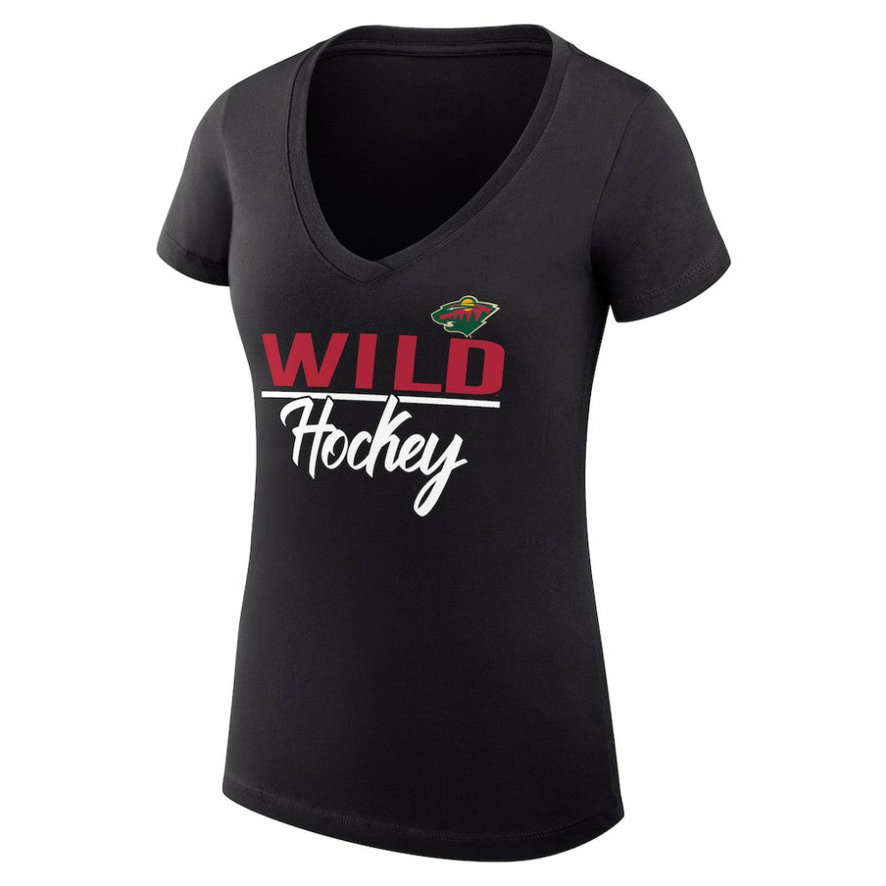 Minnesota Wild G-III 4Her by Carl Banks Women's Super-Slim Fit Lightweight Graphic V-Neck T-Shirt -  NHL T-shirts