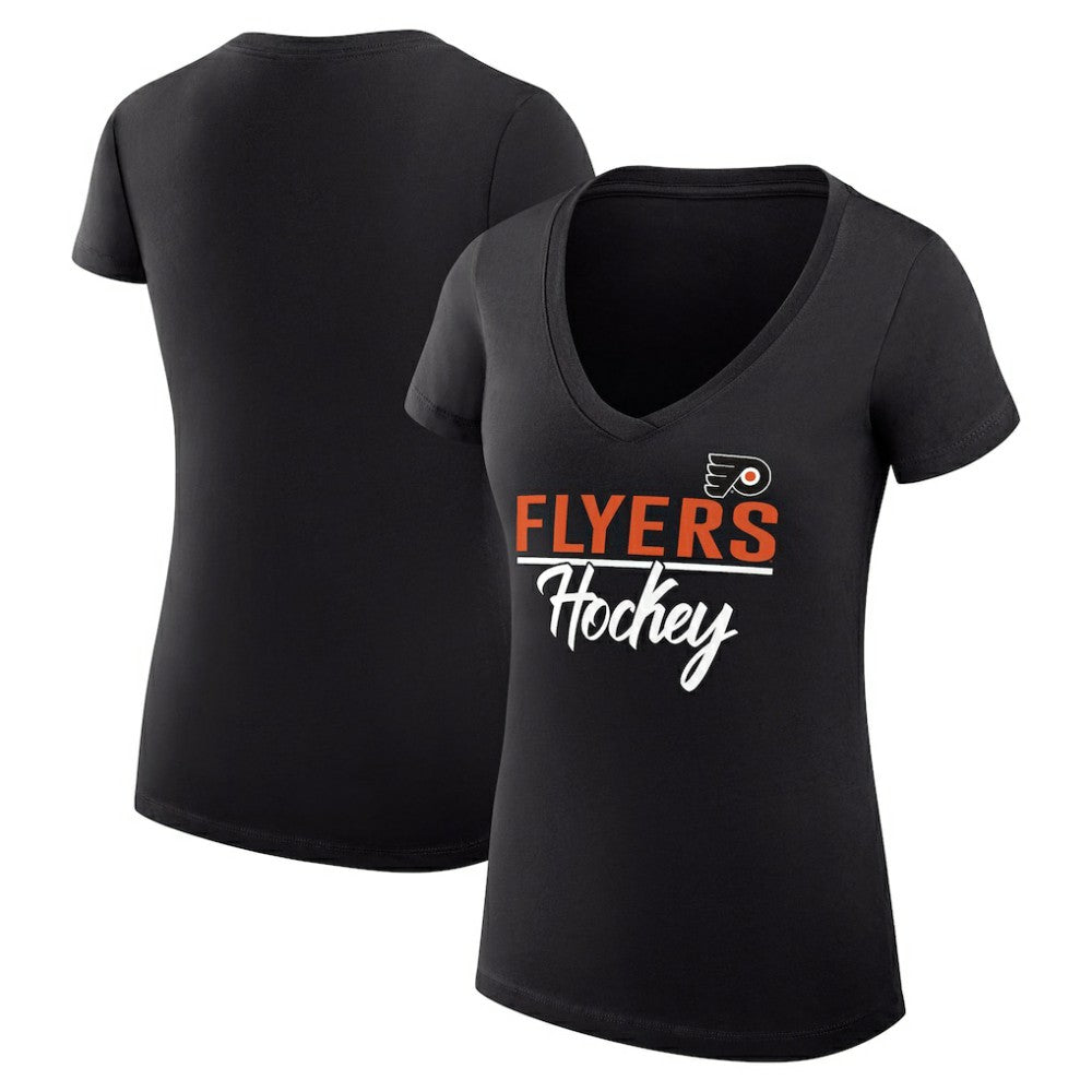Philadelphia Flyers G-III 4Her by Carl Banks Women's Super-Slim Fit Lightweight Graphic V-Neck T-Shirt -  NHL T-shirts