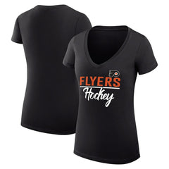 Philadelphia Flyers G-III 4Her by Carl Banks Women's Super-Slim Fit Lightweight Graphic V-Neck T-Shirt -  NHL T-shirts