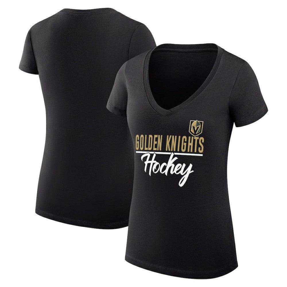 Vegas Golden Knights G-III 4Her by Carl Banks Women's Super-Slim Fit Lightweight Graphic V-Neck T-Shirt -  NHL T-shirts