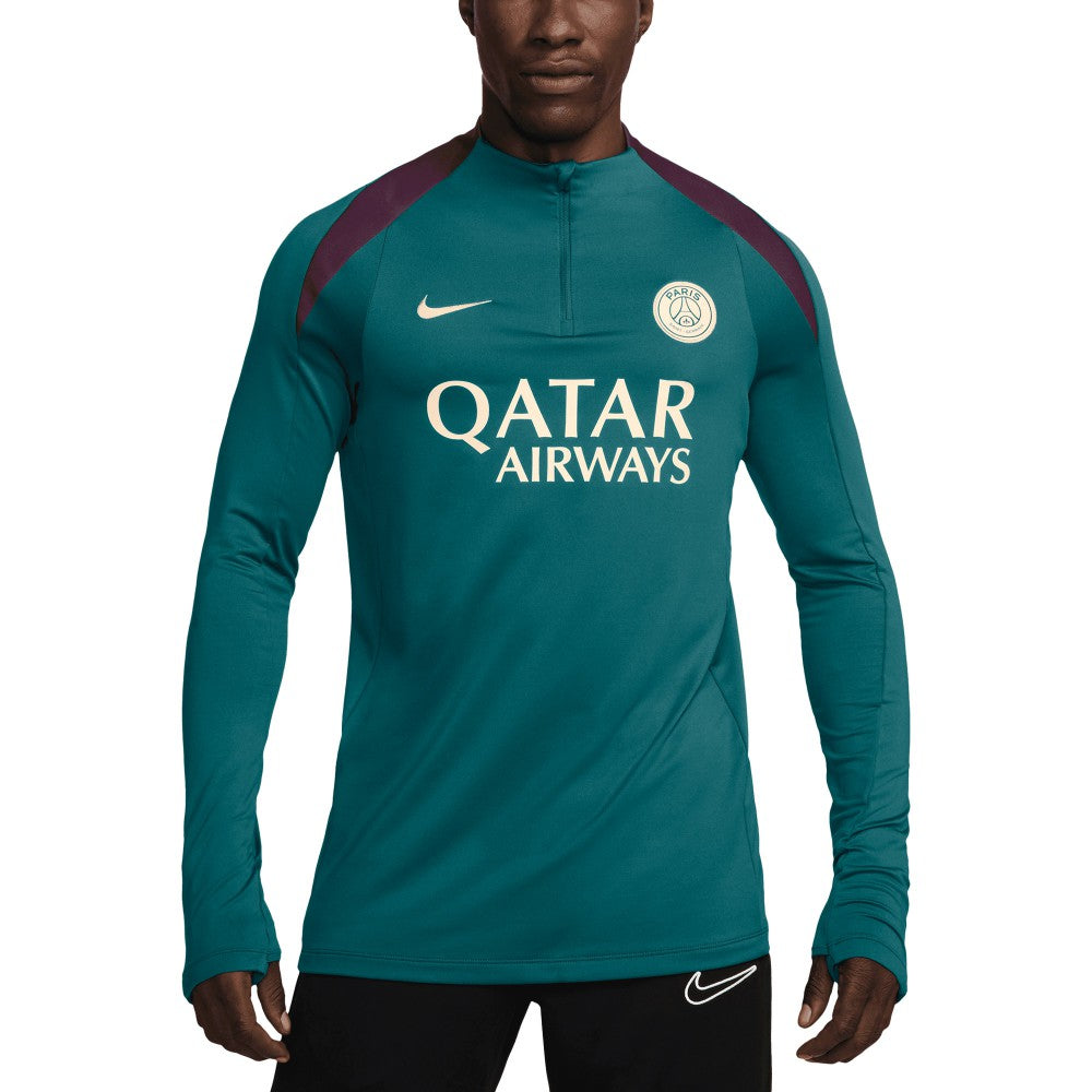 Paris Saint-Germain 2024/25 Strike Drill Performance Quarter-Zip Long Sleeve Top