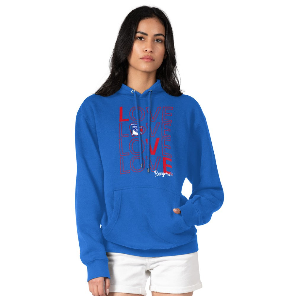 New York Rangers G-III 4Her by Carl Banks Women's Hockey Love Fleece Pullover Hoodie -  NHL Hoodies