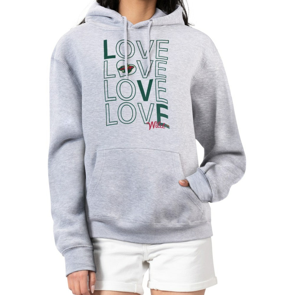 Minnesota Wild G-III 4Her by Carl Banks Women's Hockey Love Fleece Pullover Hoodie -  NHL Hoodies