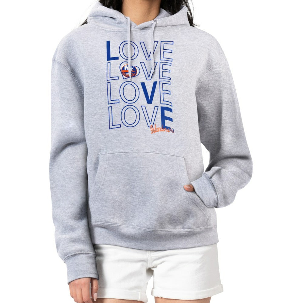 New York Islanders G-III 4Her by Carl Banks Women's Hockey Love Fleece Pullover Hoodie -  NHL Hoodies