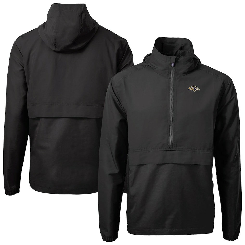 Baltimore Ravens Cutter & Buck Charter Eco Recycled Anorak Half-Zip Jacket | NFL Sale